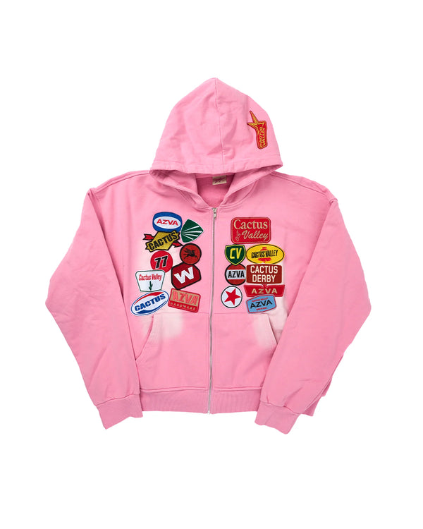 AZVA Rest Stop Hoodie- Pink