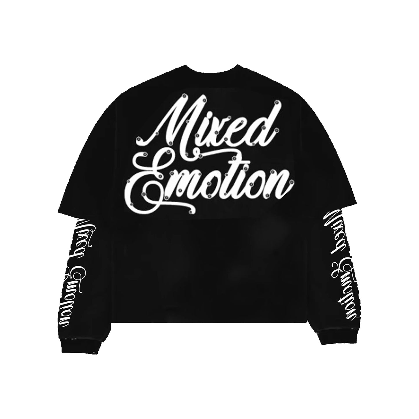Mixed Emotion Black 'Blur' Thermal Long Sleeve