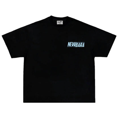 Newbara “Stand On Business” (Black/Baby Blue) Tee