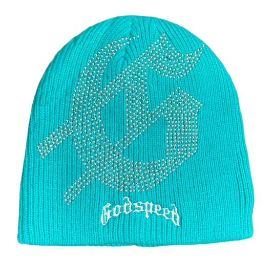 Godspeed STUDDED Beanie (TEAL)