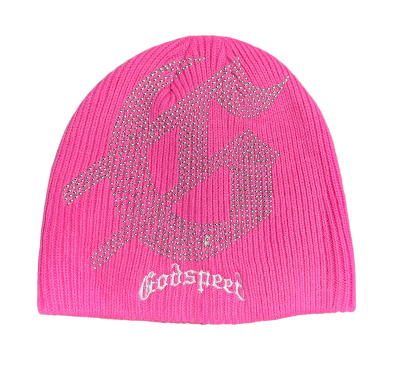 Godspeed STUDDED Beanie (PINK)