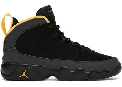 Jordan 9 Retro Dark Charcoal University Gold (GS) *USED*