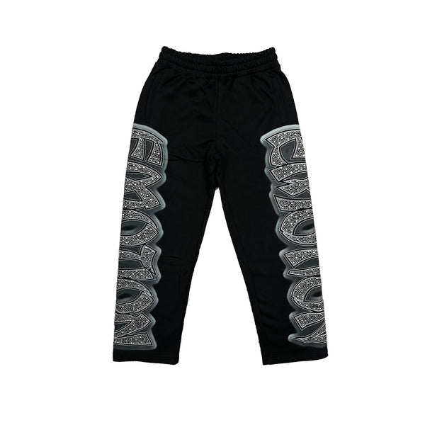 Mixed emotion ‘Midnight’ Rhinestone Sweatpants