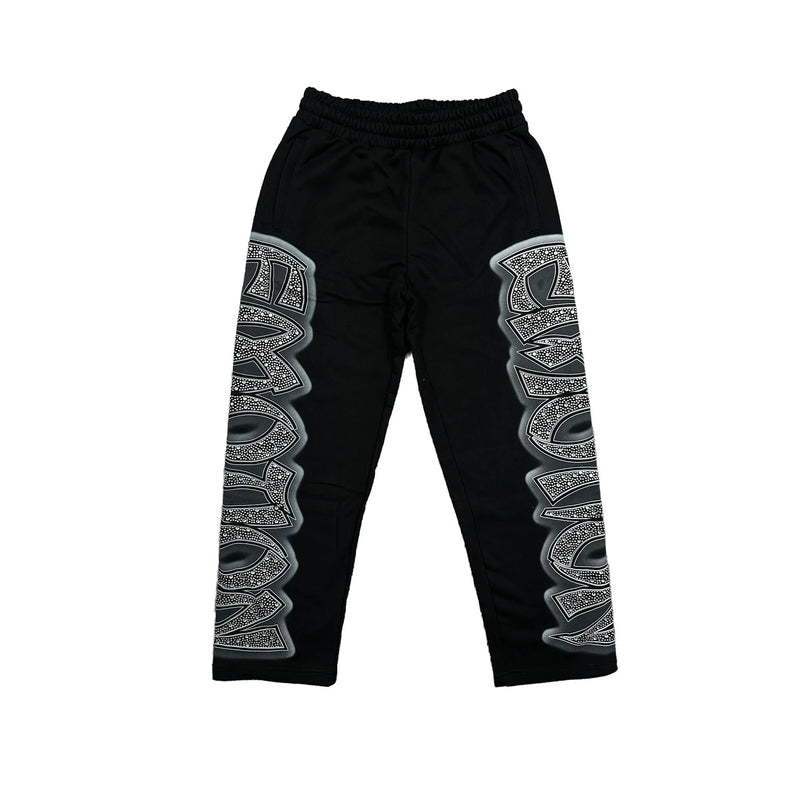 Mixed emotion ‘Midnight’ Rhinestone Sweatpants