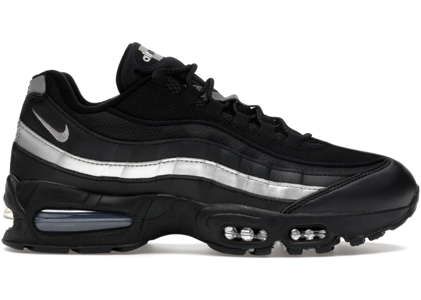 Nike Air Max 95 OG Big Bubble Black White Metallic Silver