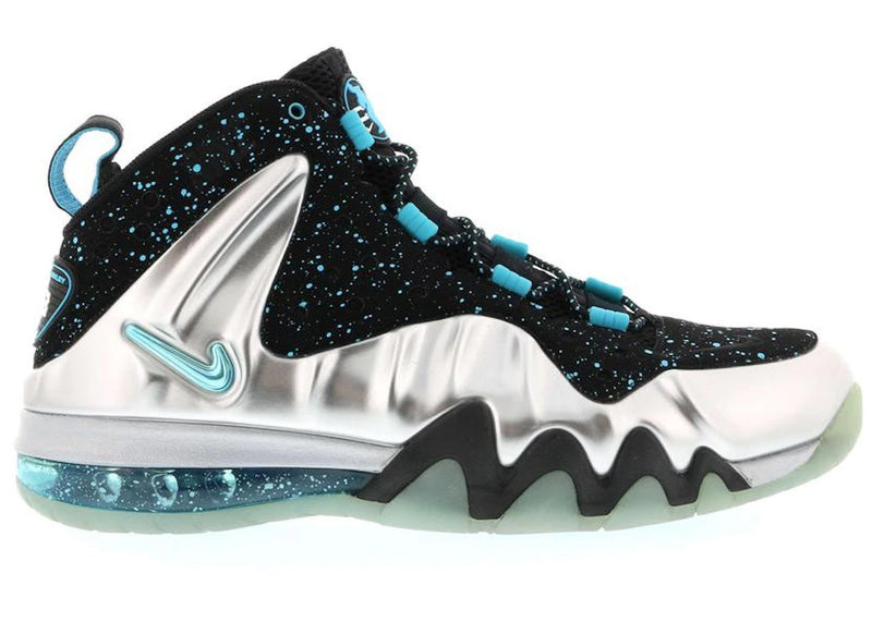 Nike Barkley Posite Max Metallic Silver Gamma Blue *USED* (REP BOX)