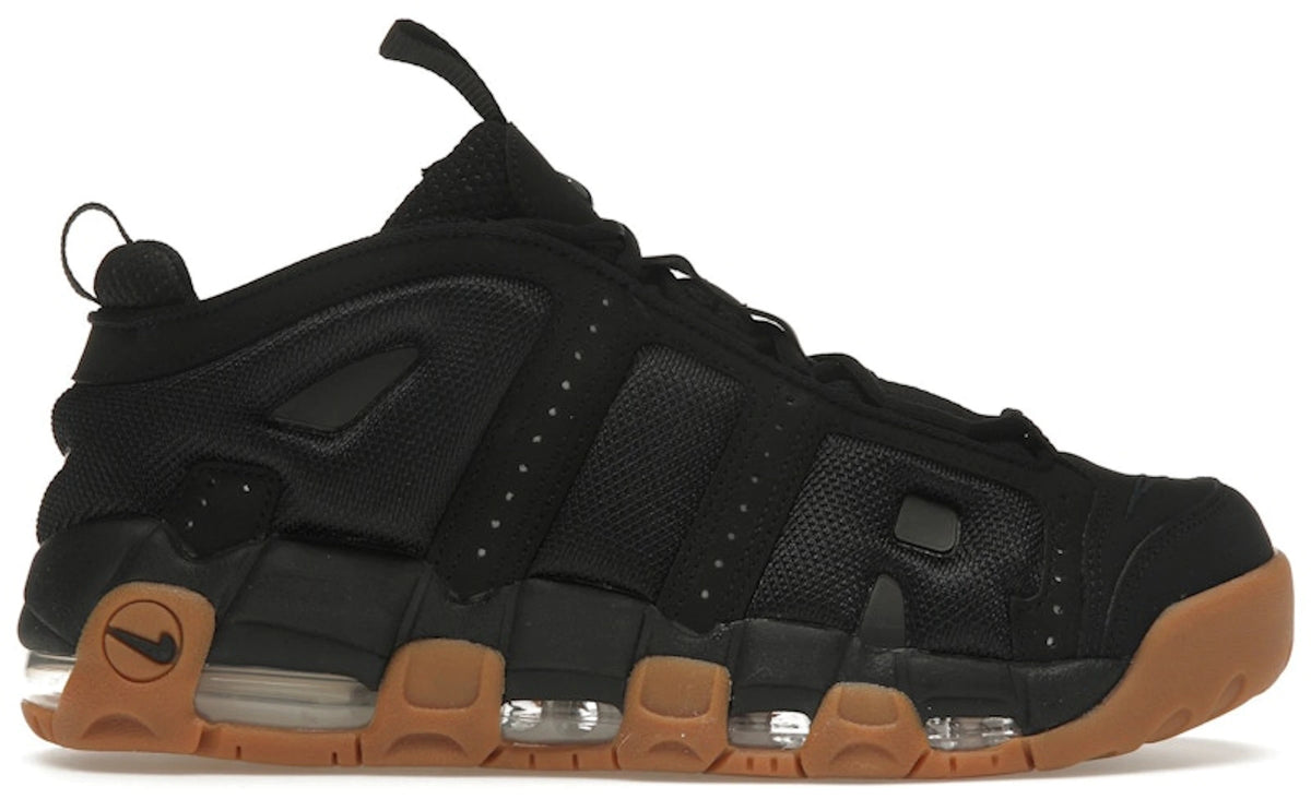 Nike Air More Uptempo Low Black Gum