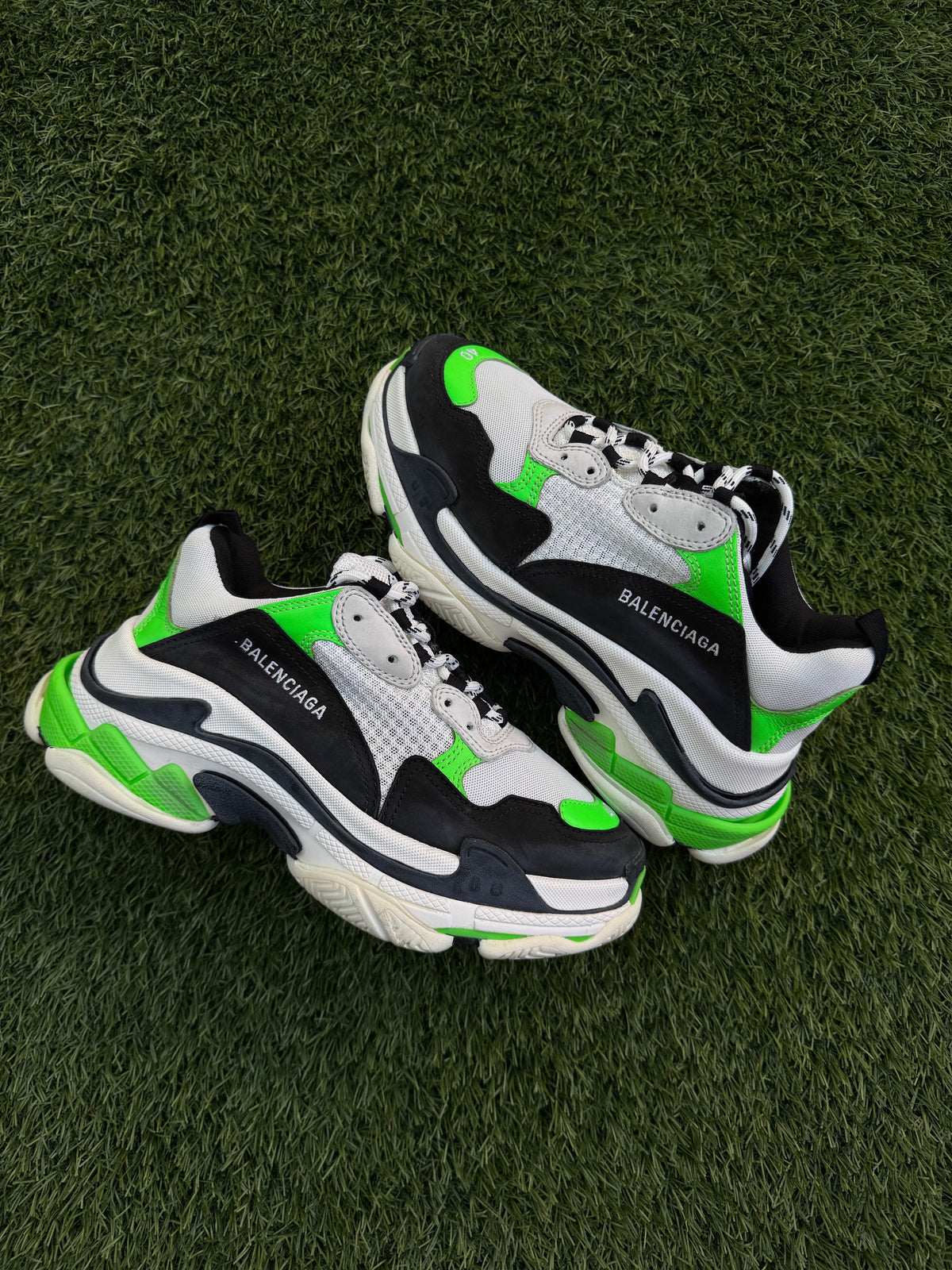 Balenciaga Triple S Green Black
