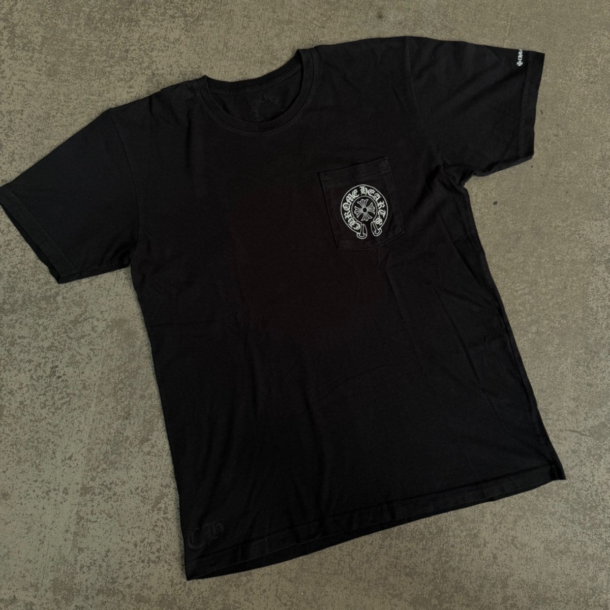Chrome Hearts Horse Shoe Logo Pocket T-Shirt Black
