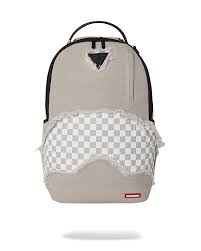 Sprayground CREAM DENIM TEAR SHARK BACKPACK