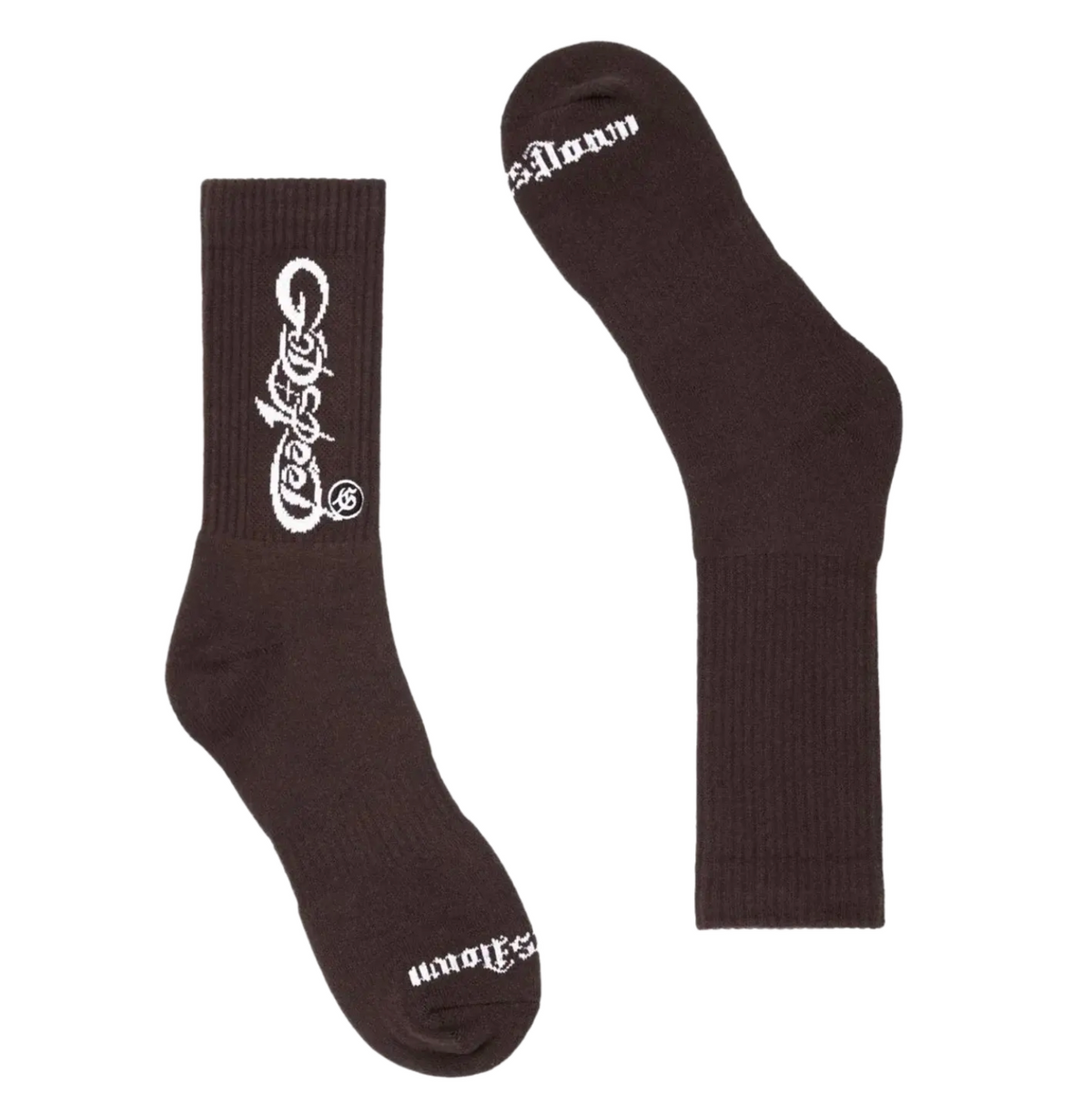 Godspeed Mocha White New Age Logo Socks