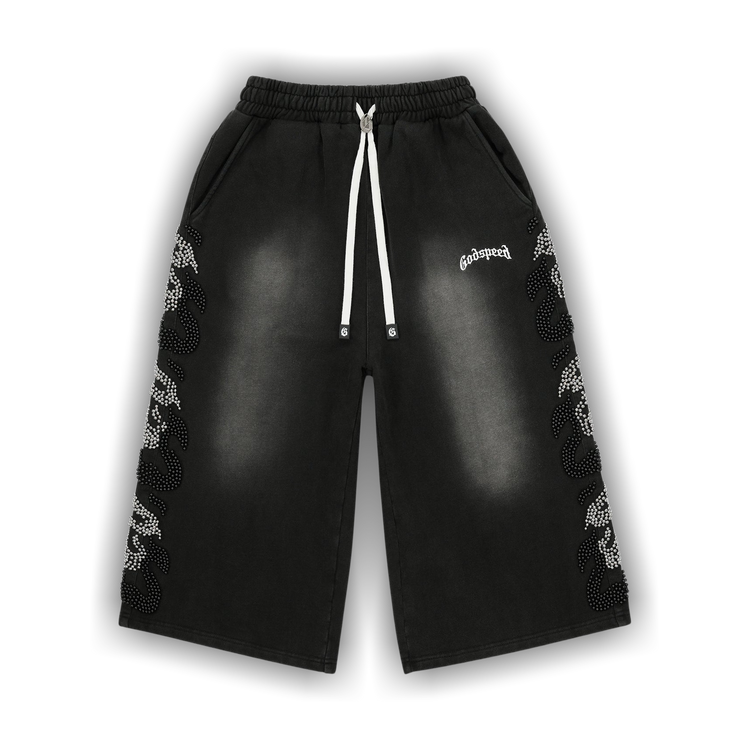 Godspeed Nior Studded 3QTR Shorts 'Black'