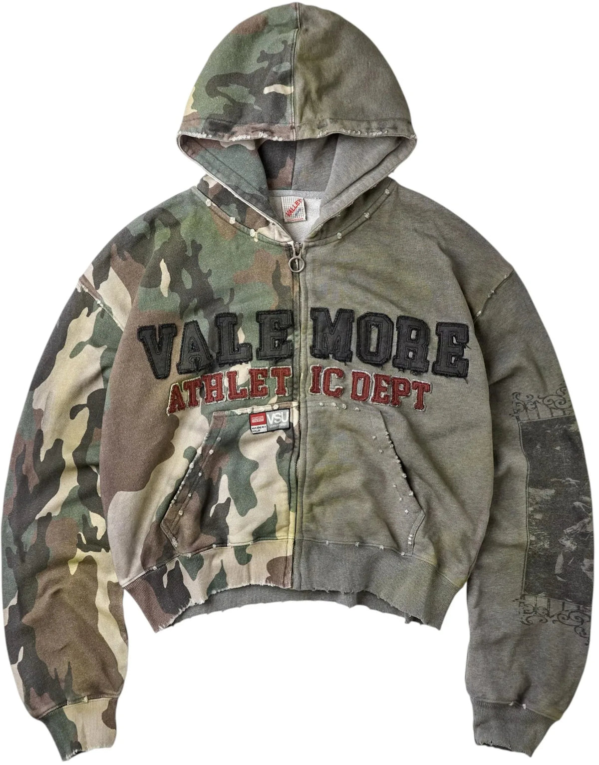 Vale Forever Zombie Hoodie Camo/Heather Grey