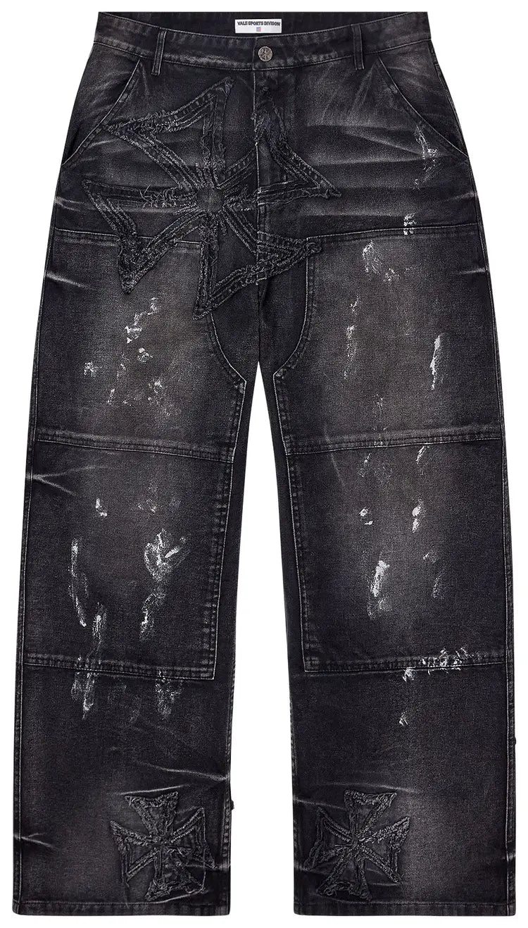 Vale Forever Motocroxxx Carpenters 'Painted/Splattered Black'