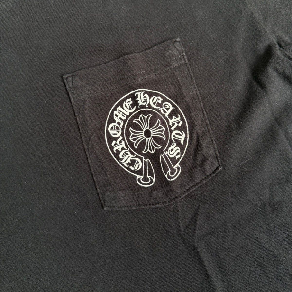 Chrome Hearts Horse Shoe Logo Pocket T-Shirt Black