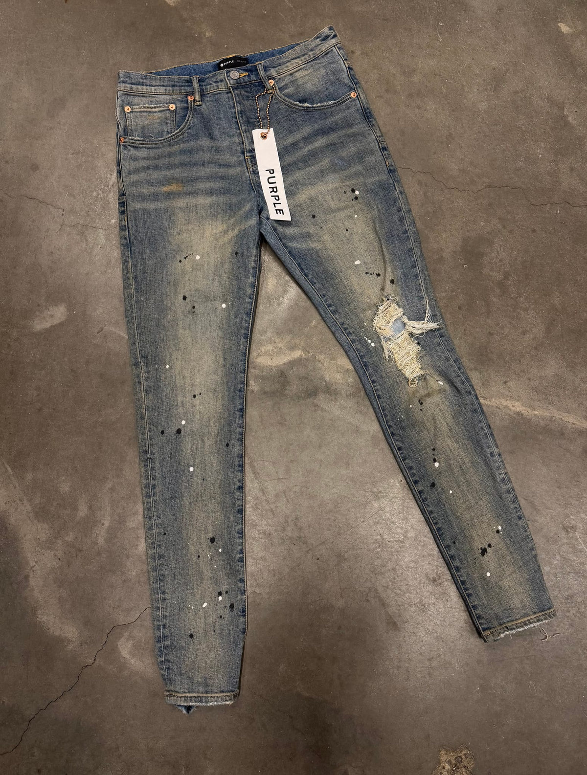 Purple Brand Vintage Spotted Indigo Jeans Indigo