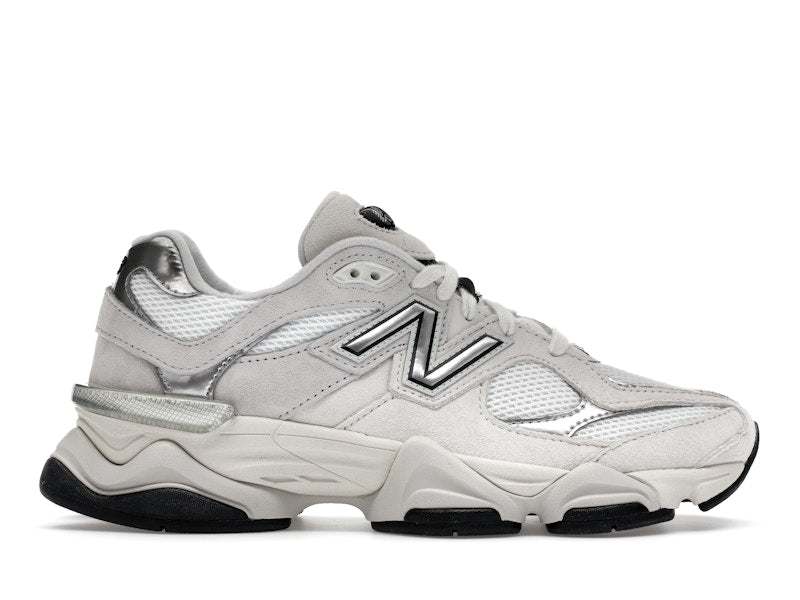 New Balance 9060 White Black Metallic Silver