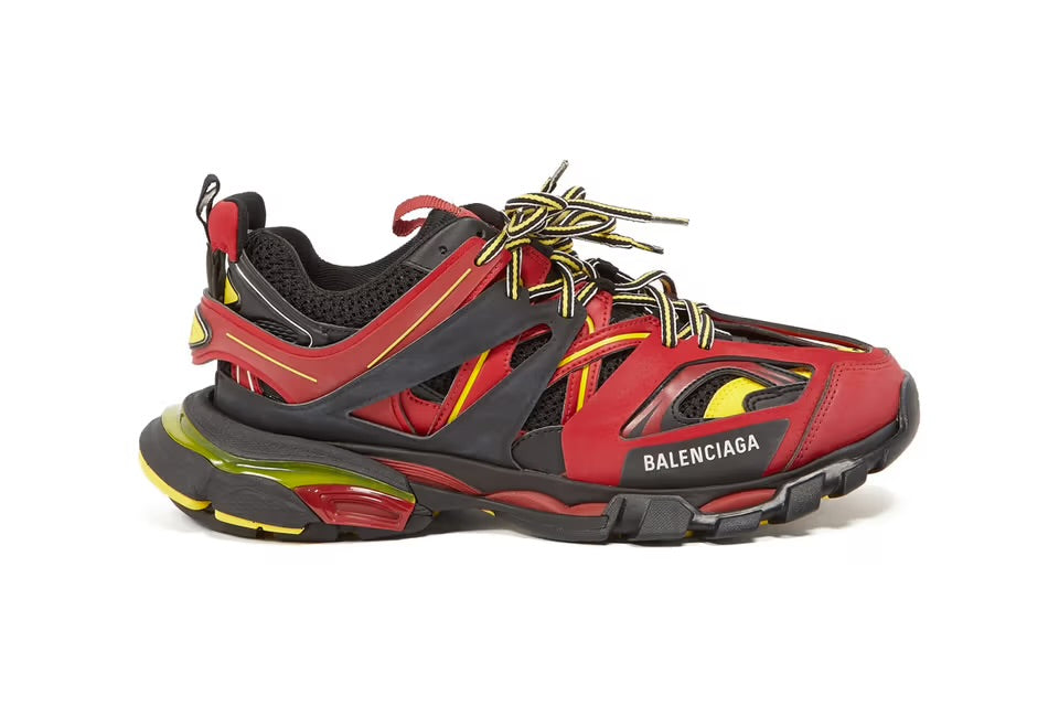 Balenciaga Red/Black/Yellow Track Sneaker *USED* (REPLACEMENT BOX) (43 EU)