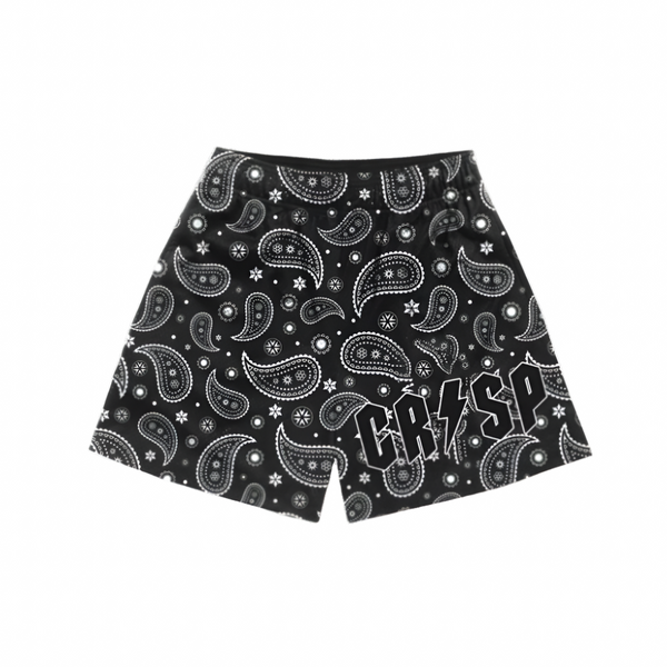 CrisP NYC CrisP Black Bandana Shorts
