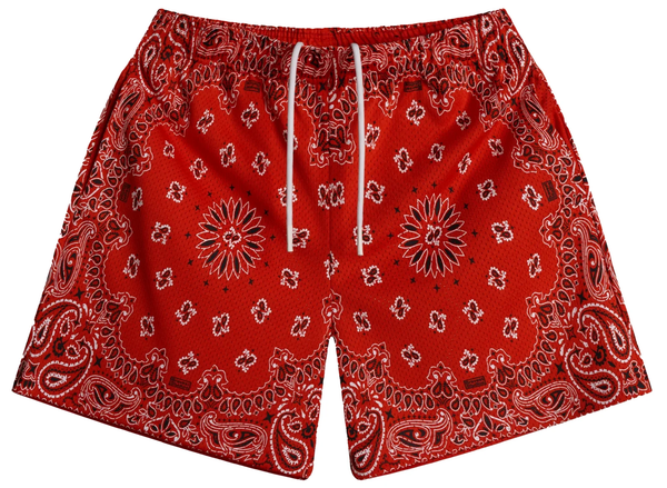 Bravest Studios Red Paisley Shorts