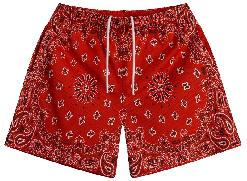 Bravest Studios Red Paisley Shorts