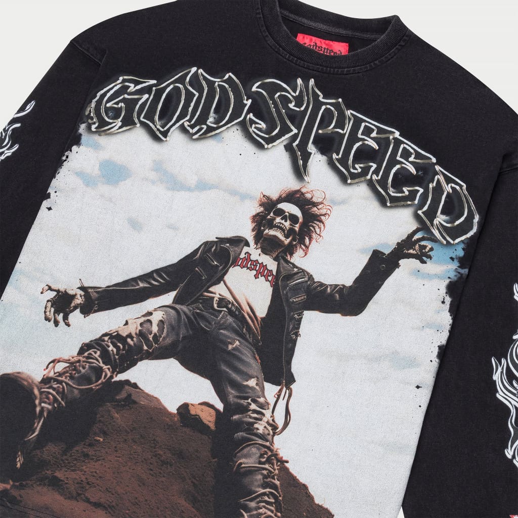 Godspeed Rocker LS T-Shirt (Black Wash)