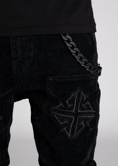 Guapi “All Black Velour Denim”